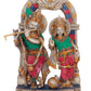 Handcrafted Brass Statue of Radha and Krishna 14 Inches