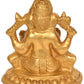 Handmade Brass Statue of Lord Ganesha in Ashirwad Mudra 6 Inches