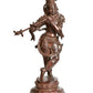 Indian Cocoa brass The Divine Flutist  56 cm