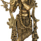 Handmade Brass Sculpture of Krishna Playing the Flute 17 Inches