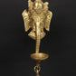 Lord Ganesha Wall Hanging Mask with Brass Diya and Bell 11 inches