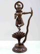 Brass Statue Depicting Kaliya Vijaya Lila of Shri Krishna 13 inches