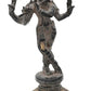 Handmade Antique Black Gold Brass Lord Murli Krishna Statue 7.2 INCHES