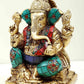 brass Seated Lord Ganesha 6 inches