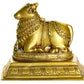 Nandi Idol - The Vehicle and Attendant of Lord Shiva | Handcrafted Brass Statue 6 Inches