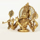 Chaturbhuja Venugopal (Krishna) Brass Bust Statue 15 inches