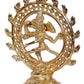 Dancing Shiva Nataraja Idol | Gold-Plated Brass Statue 6 Inches