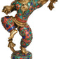 Handmade Brass Statue of Dancing Baby Krishna in Ecstasy 11 inches