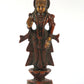 Small Antique Double Chala Black Brass Statue of Radha Ji | 5 inches