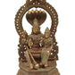 Handmade  Antique Brass Statue of Lord Vishnu with Goddess Lakshmi 10 INCHES