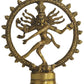 Nataraja Natural Brass Sculpture | Handcrafted Idol 8 inches