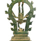 Patina Brass Shiva's Gangavatarana (Nataraja) Sculpture | Handcrafted 12 inches