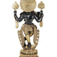 Black natural Brass Tribhanga Muralidhara with Tassels at the Wrists and Sashes at the Hips 15 CM