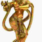 Handcrafted gold Brass Sculpture of Lord Krishna and Kaliya 15 inches