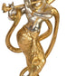 Handmade Brass Statue of Krishna and Kaliya 15 Inches