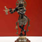 Amazing Black with Natural Brass Statue of Lord Krishna Playing the Flute 12 inches