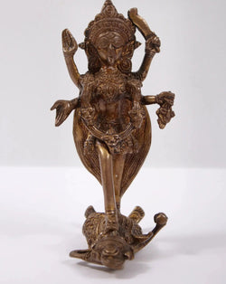 Goddess Kali Brass Idol | Tribal Statue 6 inches