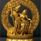 Dancing Shiva and Parvati | Brass Statue 10 Inches