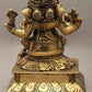 Brass Two-Headed Ganesha Statue 5 inches