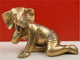 Brass Crawling Ganesha Sculpture 7 inches