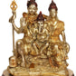 Brass Statue of Shiva and Parvati with Ganesha 13 inches