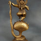 Dancing Lord Ganesha Brass Statue on Sheshnaag 11 INCHES