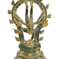 Patina Brass Shiva's Gangavatarana (Nataraja) Sculpture | Handcrafted 12 inches