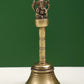 Handheld Brass Bell with Ganesha Design 7 inches