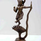 Brass Statue Depicting Kaliya Vijaya Lila of Shri Krishna 13 inches