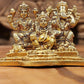 Brass Small Size Lakshmi Ganesha and Kubera Statue 2inches