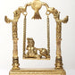 Brass Statue of Laddu Gopal on a Swing (Jhula) 12 Inches