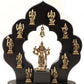 Brass Sculpture of Dashavatara: The Ten Incarnations of Lord Vishnu 14 inches