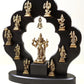 Brass Sculpture of Dashavatara: The Ten Incarnations of Lord Vishnu 14 inches