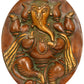 Brass Wall Hanging Plate of Lord Ganesha 8 inches