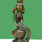 Brass Sculpture of Kaliya Krishna 15 CM