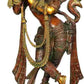 Handmade Double Chala Brass Statue of Venugopala (Flute-Playing Krishna) Wearing Khadau 22 INCHES