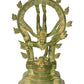 Green chala Brass Shiva's Gangavatarana (Nataraja) Sculpture | Handcrafted 12 inches