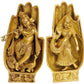 Brass Radha Krishna Statue in Folded Hands Design 8 inches