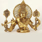 Chaturbhuja Venugopal (Krishna) Brass Bust Statue 15 inches