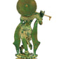 Handcrafted Green Chala Brass Krishna Statue 11 inches