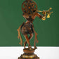 Amazing Double Chala Brass Statue of Lord Krishna Playing the Flute 12 inches