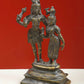 Brass Lord Shiva and Goddess Parvati Standing on Pedestal 8 Inches