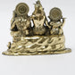 Small Superfine Brass Statue of Lord Shiva's Family 5 inches