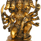 Brass Statue of Panchamukhi Hanuman 10 Inches