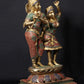 Krishna Playing the Flute with Radha Dancing | Fine Stone Work 24 Inches