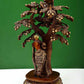 Brown with natural brass Krishna on a Tree with Radha Standing Beneath 12.5 cm