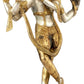 Handmade Silver Gold  Brass Statue of Lord Krishna in His Cosmic Form 18 inches