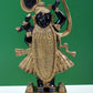 Black with natural Brass Sculpture of Shri Krishna as Shrinath Ji 18 Inches