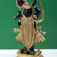 Black with natural Brass Sculpture of Shri Krishna as Shrinath Ji 18 Inches