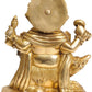 Lord Ganesha Seated on a Rat in Brass 9 cm